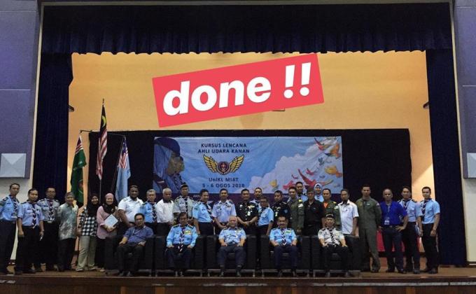 Kursus Lencana Ahli Udara Kanan Pengakap Kelana Udara : Sesi di Darat