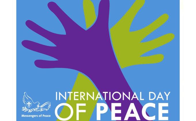 Desain Logo International Day of Peace APR Scout