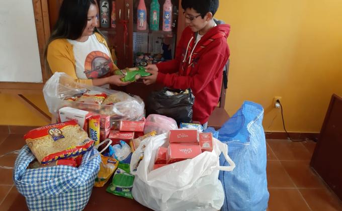 Recolección de víveres para Fundación de niños EDYFU. Educación y Futuro