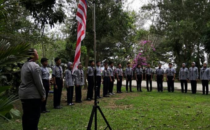 45 Pengakap SM Sains Labuan Lulus Perkhemahan Ujian Lencana Kemajuan.