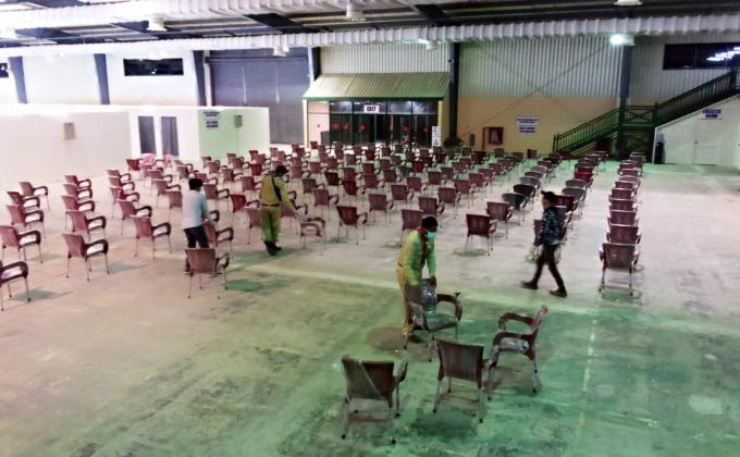 Community services at Covid-19 Vaccination Center Karachi