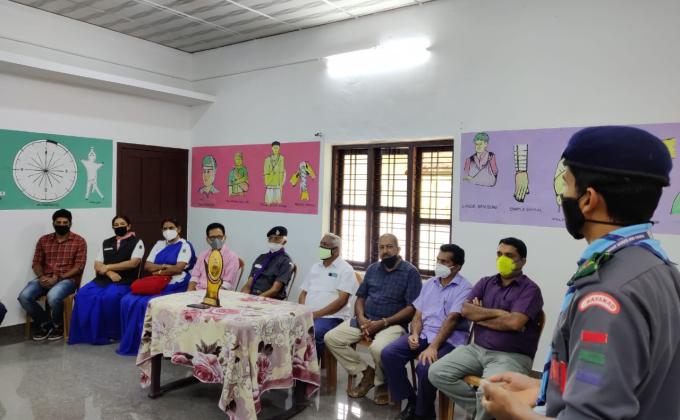 Held crew meeting and farewell meeting