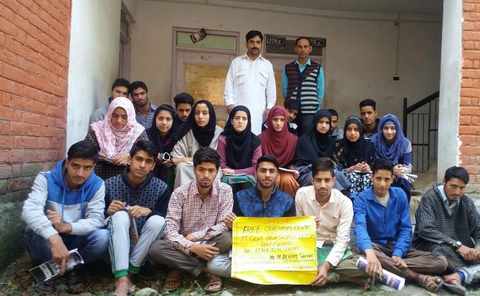 Free Coaching during Kashmir  Unrest 2016