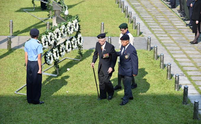 Ceremony to commemorate those who died in the defence of Hong Kong 2017