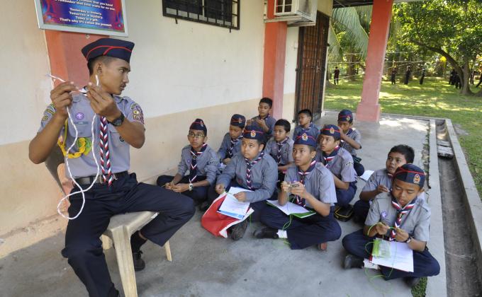 Perkhemahan Asas Dan Ujian Lencana Unit Pengakap Muda