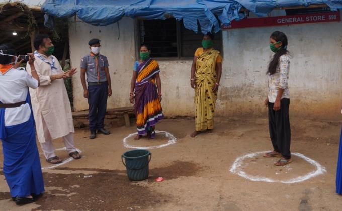 Mask distribution and COVID-19 awareness campaign