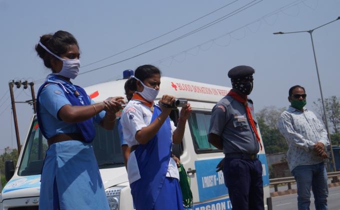Hand wash demonstration at Chalnamunda village of Bargaon Block