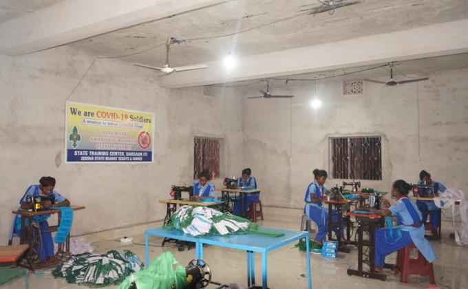 Mask preparation for the needy people of the Community