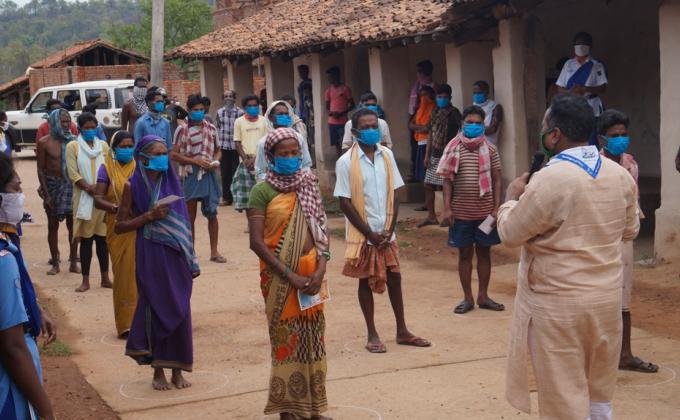 Awareness campaign at Uparpada village of Ostali, Block - Hemgir