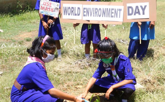 World Environment Day Celebration by the Bargaon ITI Group of Odisha State Bharat Scouts and Guides