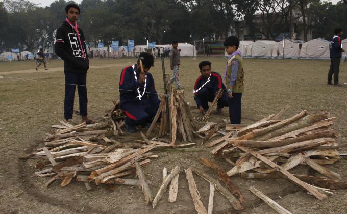 তাঁবু জলসার প্রস্তুতি চলছে 