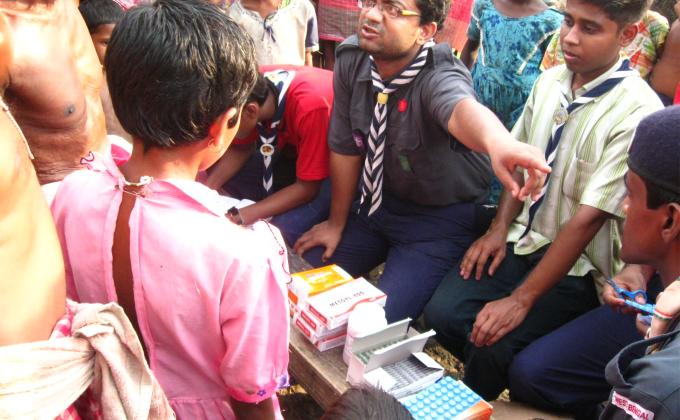 flood relief and medical camp