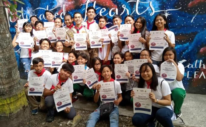 Day 10 Awarding SWA Entry Of Caloocan High School Senior Scouts