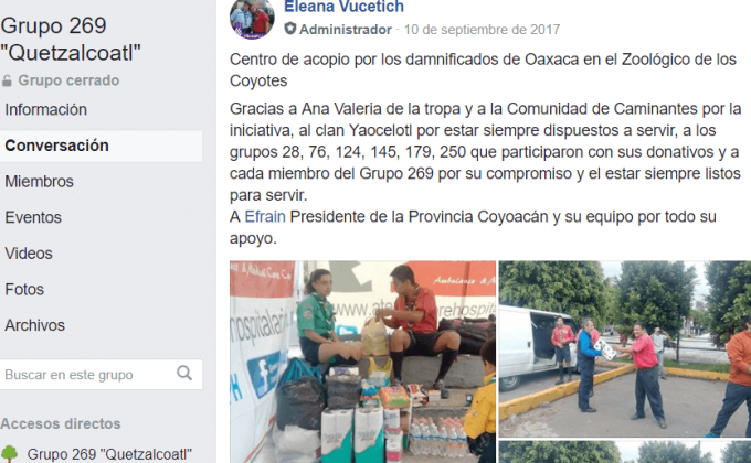 Acopio Para Damnificados de Sismo en Oaxaca México SEP17