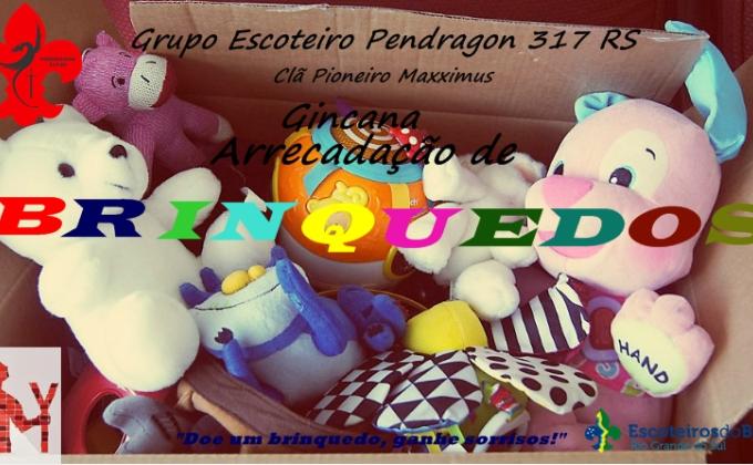 GINCANA DE ARRECADAÇÃO DE BRINQUEDOS PARA INSTITUIÇOES CARENTES