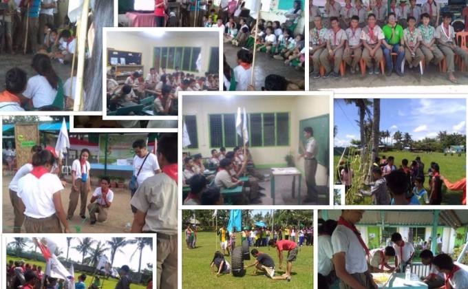 The Catarman National High School CNHS, BSP and GSP school based MoP Encampment