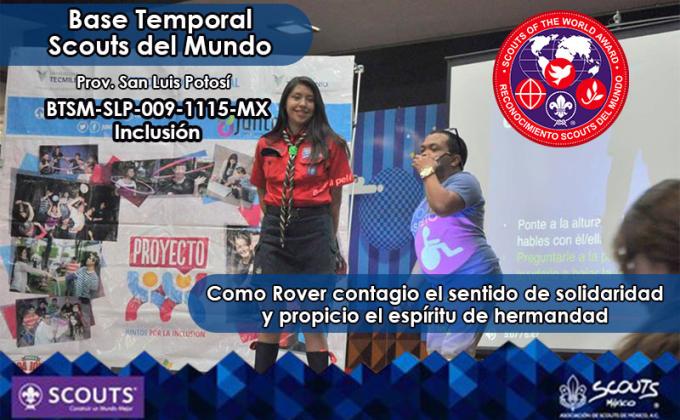 Base Temporal Scouts del Mundo México, San Luis Potosí "La inclusión dentro de la sociedad potosina"