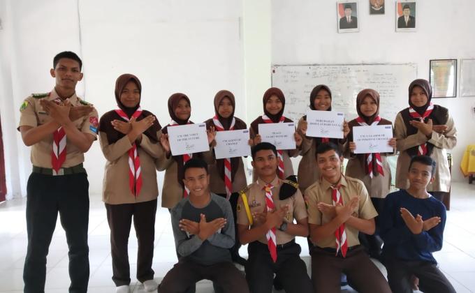 Sosialisasi Pengenalan Messenger of Peace, Edukasional U-Report Pramuka dan JOTA JOTI
