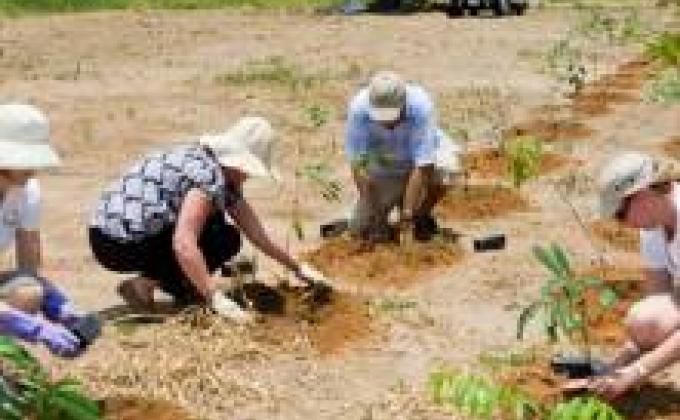 Planting many kinds of Trees in Cagayan de Oro , Philippines to avoid flashfloods
