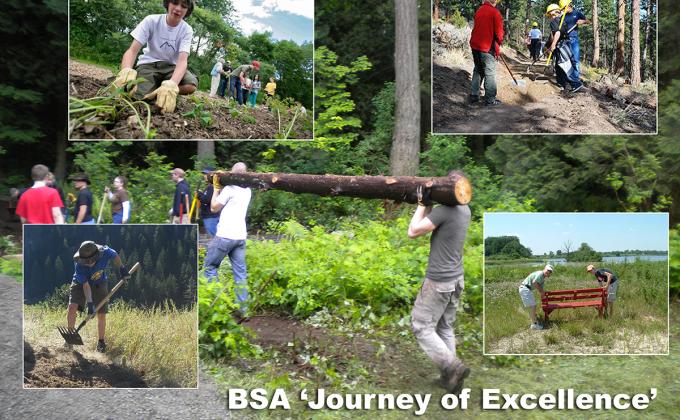 BSA Journey to Excellence - Service hours logged