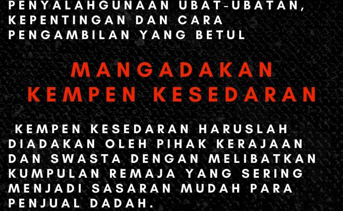 Poster cara-cara cegah dadah