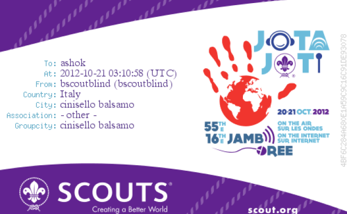 Radio Scouting - 55th JOTA and 16th JOTI 