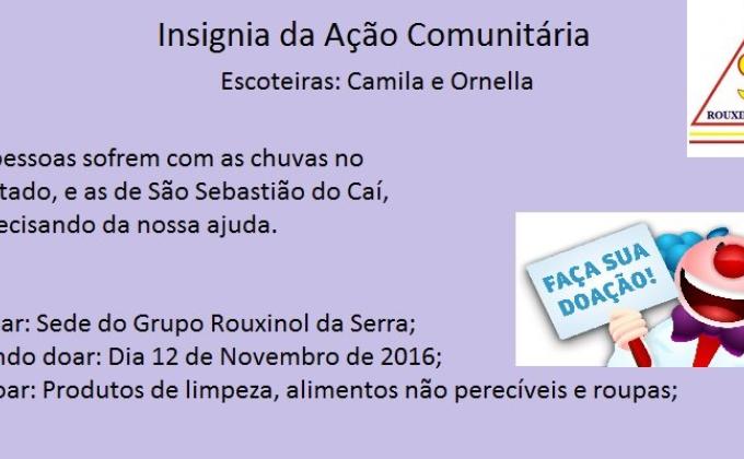 Projeto -Ajuda aos desabrigados