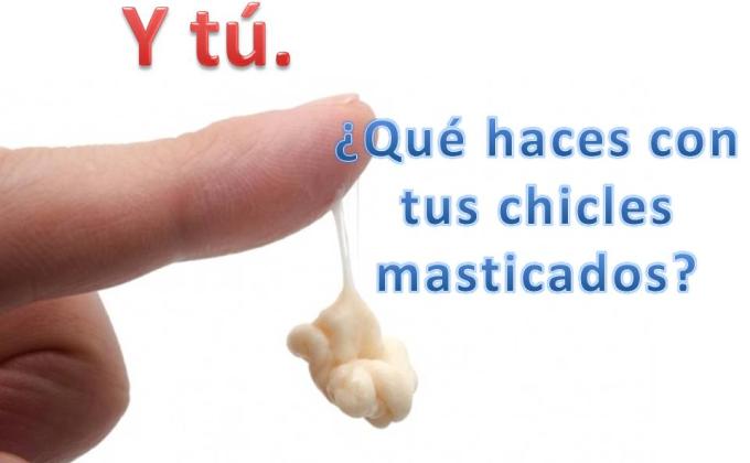 Y tú, ¿qué haces con tus chicles masticados?