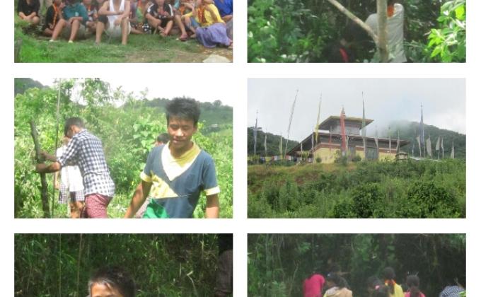Service to the Lhakhang (monastery)