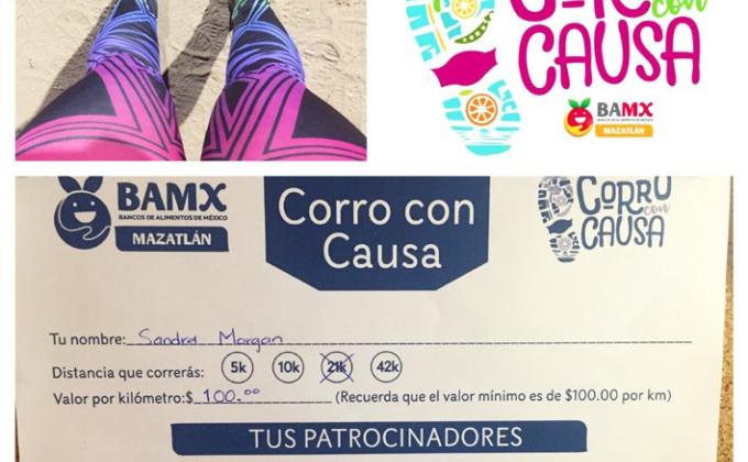 Corro con causa 2017 apoyando al Banco de Alimentos Mazatlán