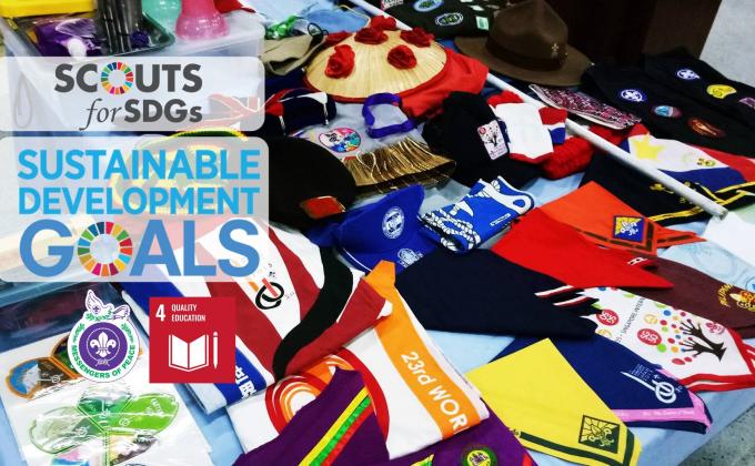 Volunteering to educate people via Scout Methods : Schools in Bangkok