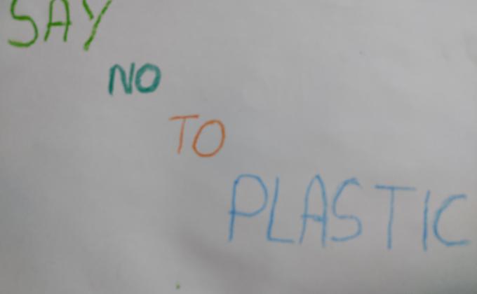 Say 'No' To Plastic to celebrate world environment day. 