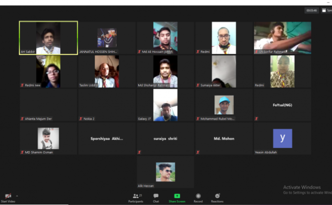 Online Activity on Cru-metting 