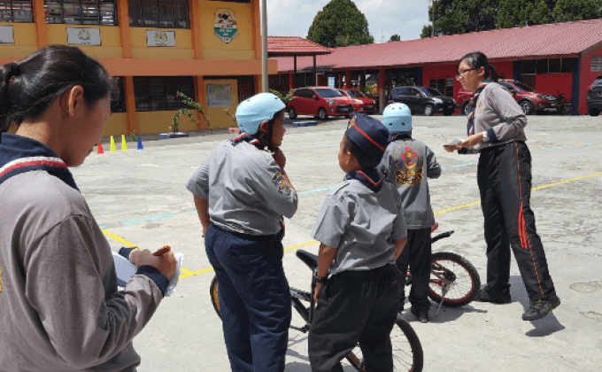 UJIAN LENCANA BASIKAL PERSATUAN PENGAKAP DI SK SERI KENANGA