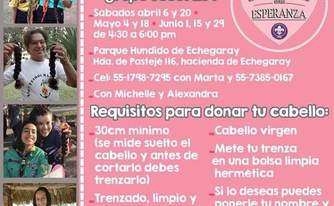 Dona tu cabello, Dona esperanza  Naucalpan 2019