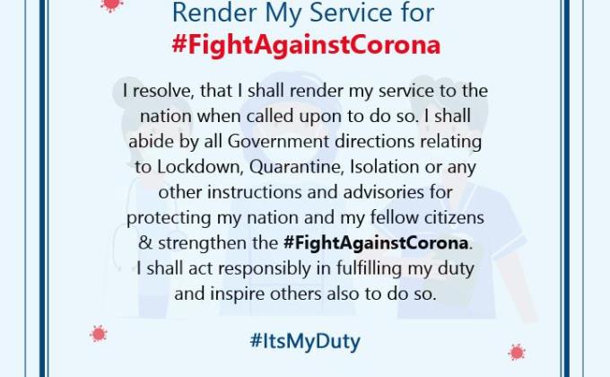 pledges for fight corona virus 