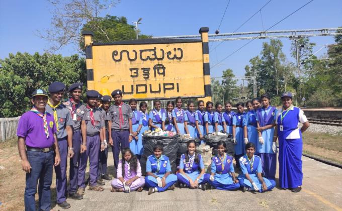 41st month Swacch Bharath cleanliness drive by BSG UDUPI
