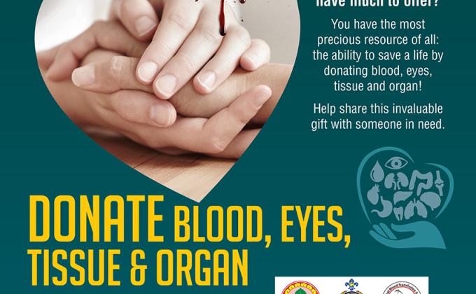 COMPLETED BLOOD, EYES, HUMAN TISSUE & ORGANS DONATION CAMPAIGN