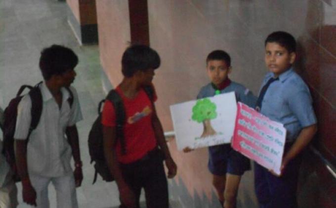 Enviroment awarness cum water service at Asansol Railway Station