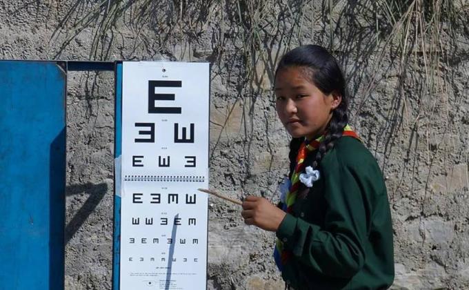 Scouts free eye camp