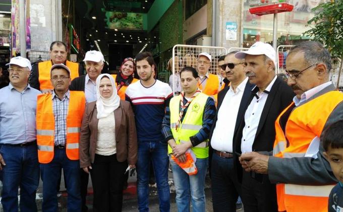 مجموعة خليل الرحمن الكشفية تشارك في مبادرة فلسطين جميلة 