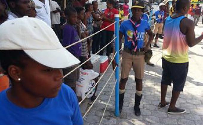 On a remarqué des Scouts haïtiens durant Le festival RARA..