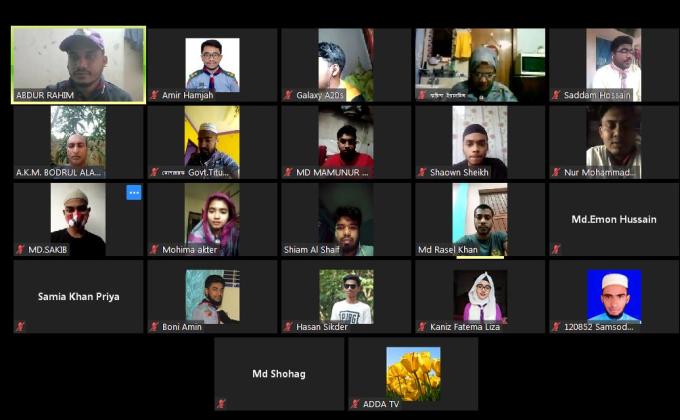 Online Meeting By Govt. Titumir College Rover Scout Group