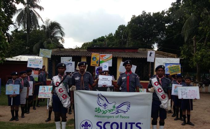 International Day of Peace Celebrated by Officers' Colony Scout Troop