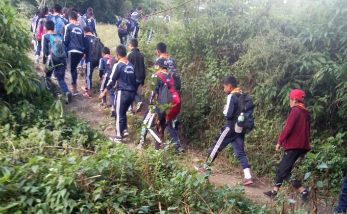 Scout spiritual hiking