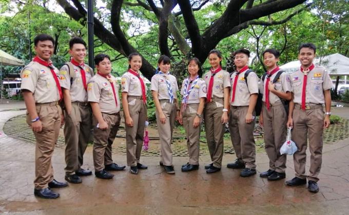 Boy Scout of the Philippines Celebrating the  International Day of Peace 