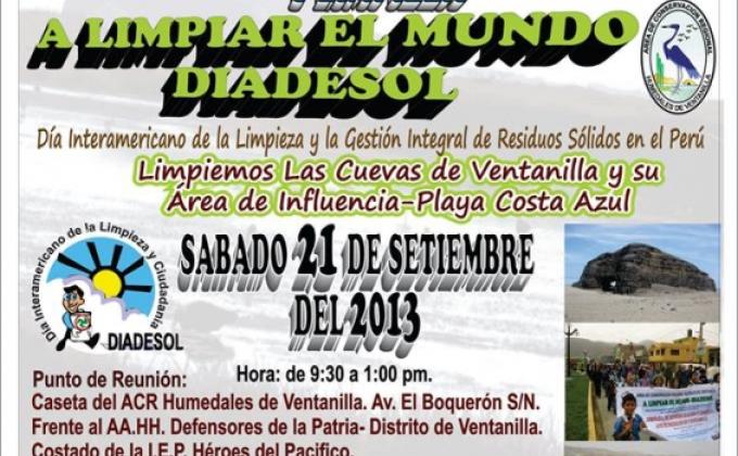 Campaña de sensibilizacion a favor de los Humedales de Ventanilla "Jornada conjunta de sensibilizacion y limpieza"