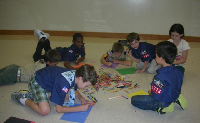 Pack 1776 Sends Care Packages to Troops in Afghanistan