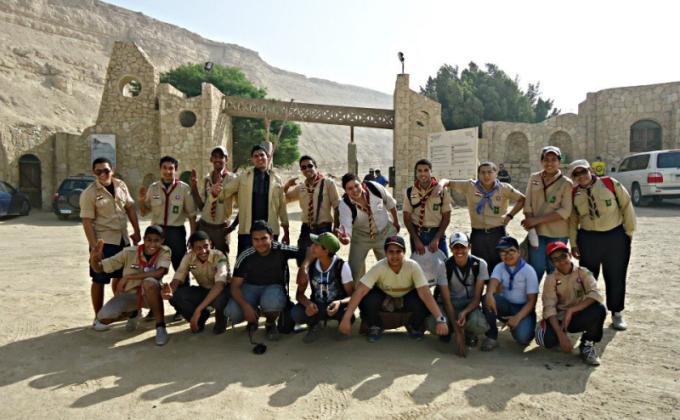 تدريب الكشافين على حياة الخلاء بوادي دجلة .. Training scout boys on outdoor life in Degla Valley