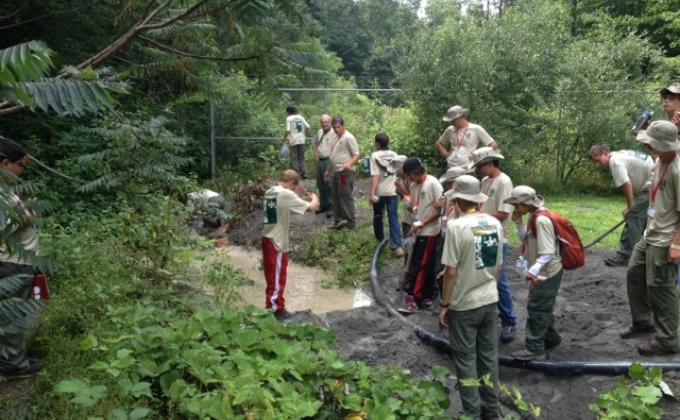 Morris Creek Watershed Acid Mine Water Drainage  - 2013 National Jamboree Troop A401